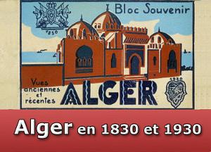 Alger en 1830 et 1930