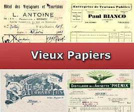 Vieux papiers, Factures, ....