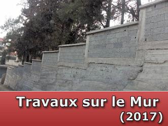 Travaux sur le mur du Cimetière (Juin 2017)