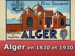 Alger en 1830 et 1930